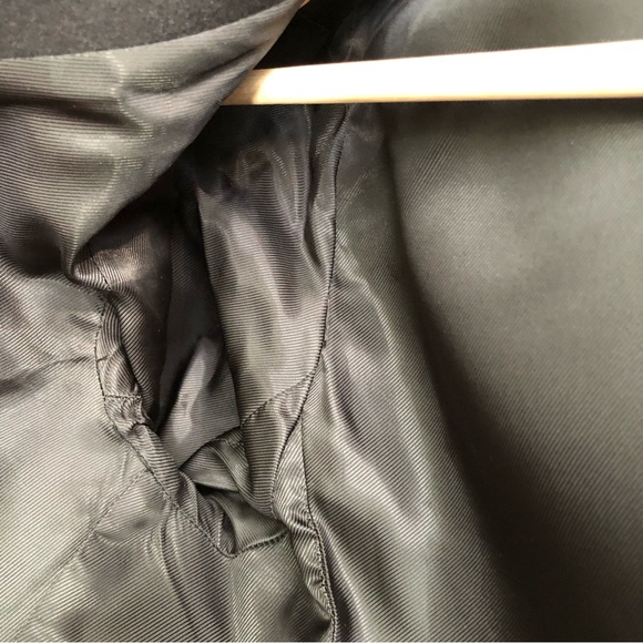 Aritizia Babaton Black Fred Blazer Wool Cashmere Vegan Faux Leather Jacket - Picture 11 of 16